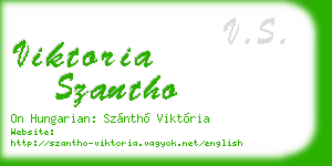 viktoria szantho business card
