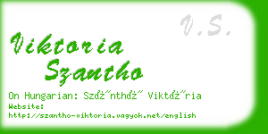 viktoria szantho business card